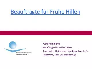 beauftragte f r fr he hilfen