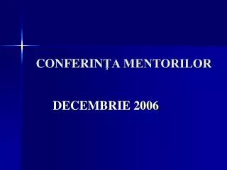 conferin a mentorilor