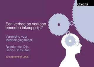 een verbod op verkoop beneden inkoopprijs