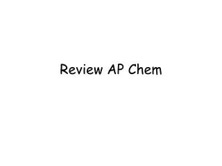 Review AP Chem