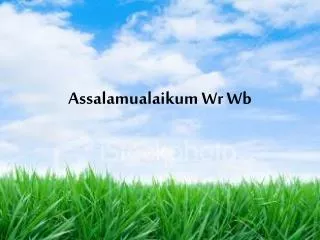 assalamualaikum wr wb