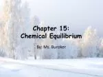 Chapter 15: Chemical Equilibrium - slide 1