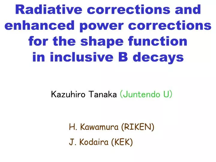 radiative corrections and enhanced power corrections for the shape function in inclusive b decays