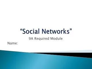 social networks