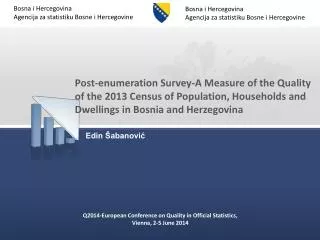Q2014-European Conference on Quality in Official Statistics, Vienna, 2-5 June 2014