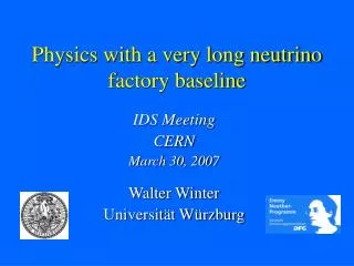 Physics with a very long neutrino factory baseline