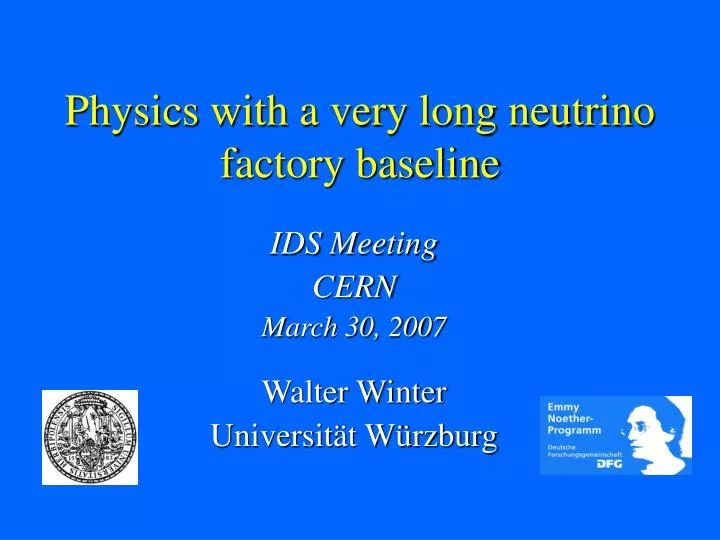 physics with a very long neutrino factory baseline