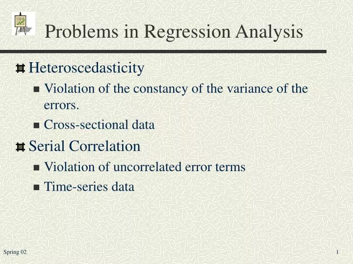 problems in regression analysis
