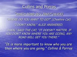 Collins and Porras