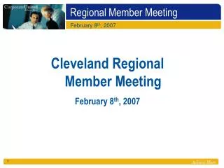 Regional Member Meeting