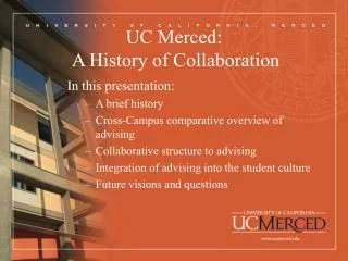UC Merced: A History of Collaboration