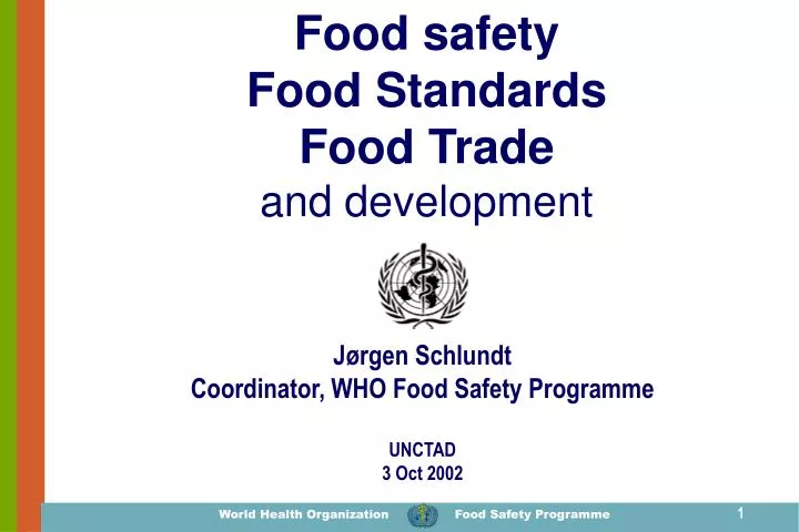 food safety food standards food trade and development