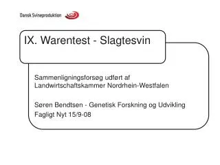 ix warentest slagtesvin