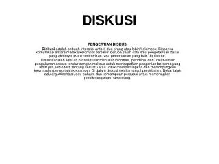 diskusi