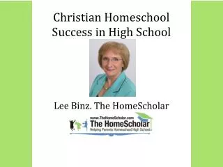 Christian Homeschool Success in High School