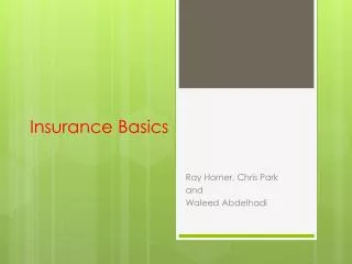 insurance basics