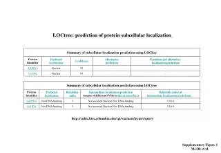 LOCtree: prediction of protein subcellular localization