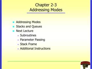 Chapter 2-3 Addressing Modes