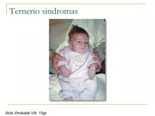 ternerio sindromas