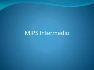 mips intermedio