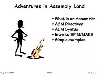 Adventures in Assembly Land