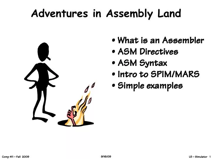 adventures in assembly land