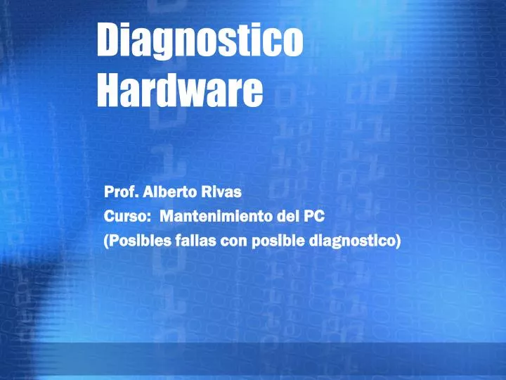 diagnostico hardware