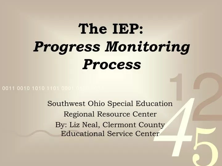 the iep progress monitoring process