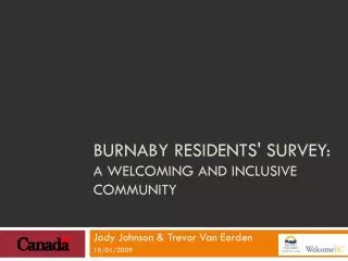 Burnaby Residents' Survey: A Welcoming and Inclusive Community