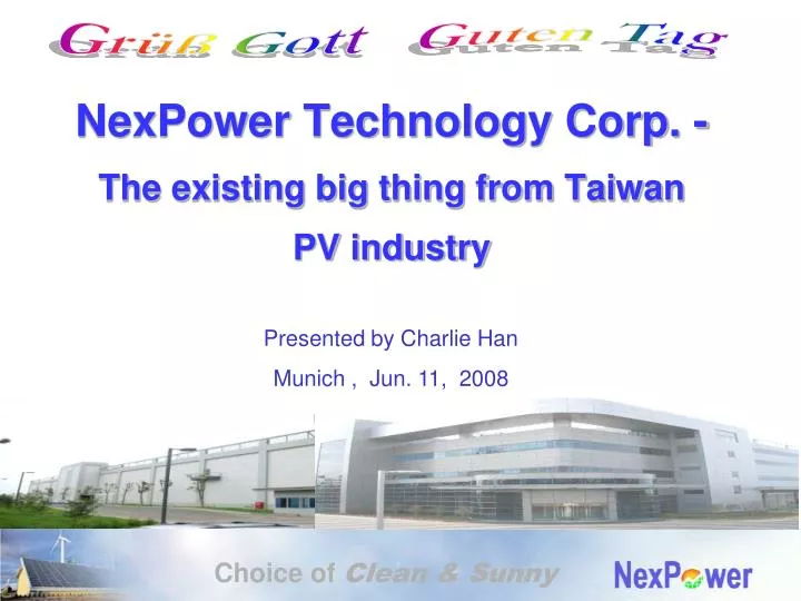 nexpower technology corp the existing big thing from taiwan pv industry