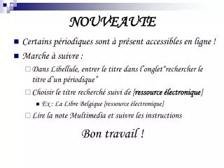 nouveaute