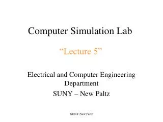 computer simulation lab