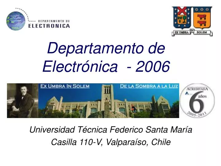 departamento de electr nica 2006