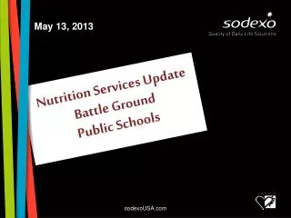 Nutrition Services Update Battle Ground Public Schools