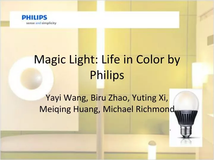 magic light life in color by philips