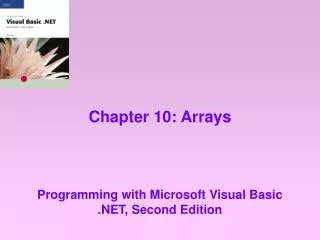 Chapter 10: Arrays