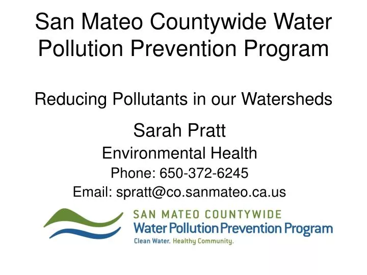 san mateo countywide water pollution prevention program reducing pollutants in our watersheds