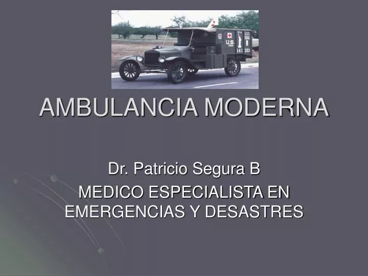 ambulancia moderna