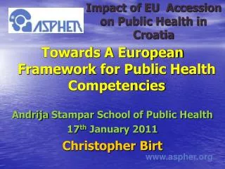 Impact of EU Accession on Public Health in Croatia