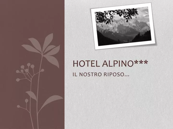 hotel alpino