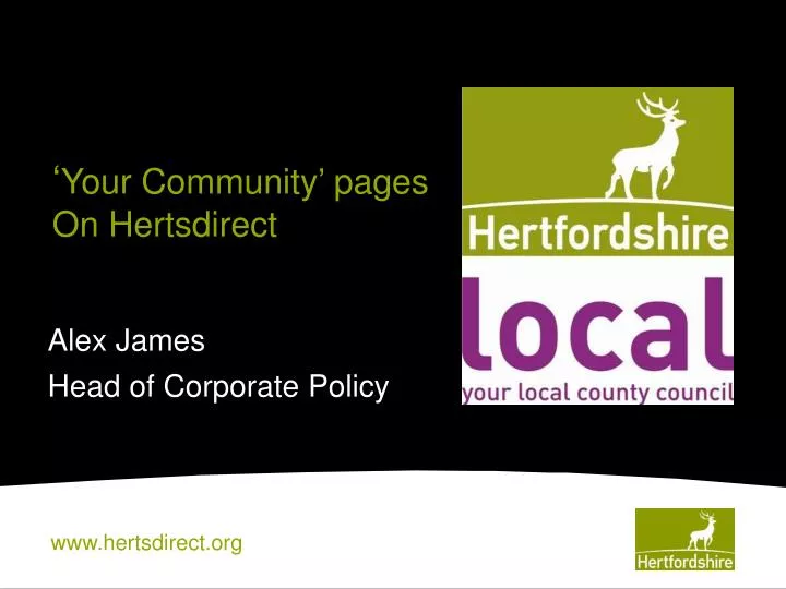 your community pages on hertsdirect