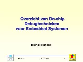 overzicht van on chip debugtechnieken voor embedded systemen