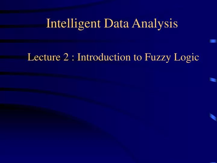 intelligent data analysis