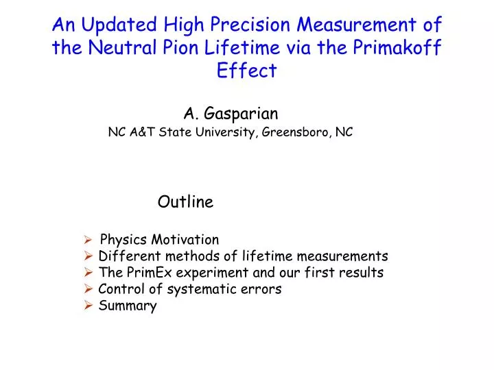 an updated high precision measurement of the neutral pion lifetime via the primakoff effect