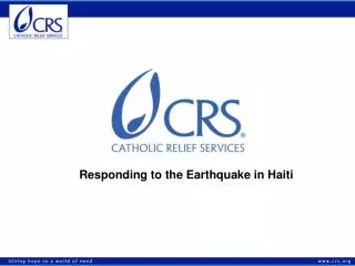 Responding to the Earthquake in Haiti