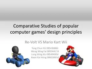 Comparative Studies of popular computer games' design principles
