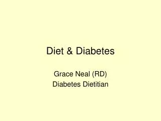 Diet &amp; Diabetes