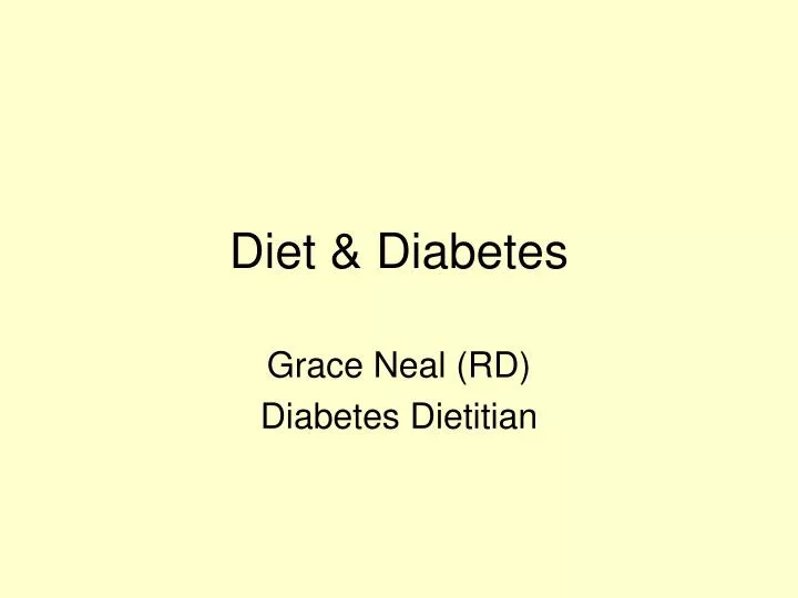 diet diabetes