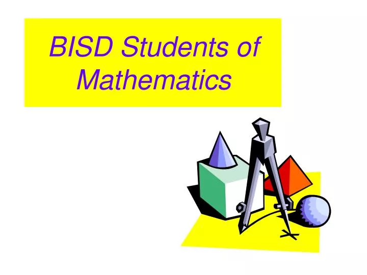 bisd students of mathematics