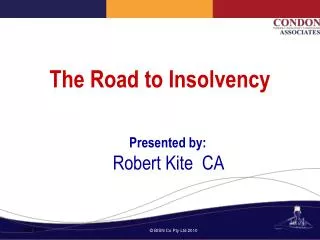 The Road to Insolvency
